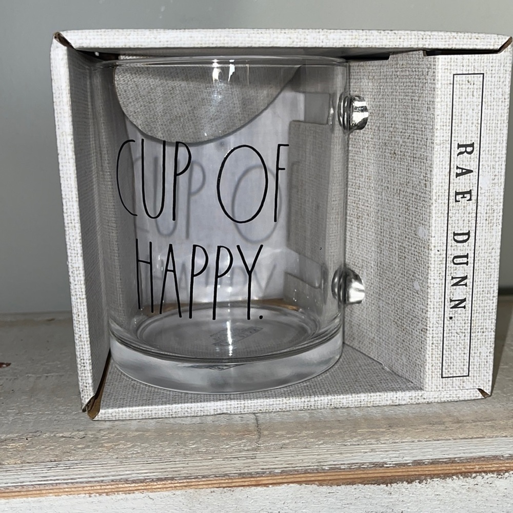 Rae Dunn Glass Mug